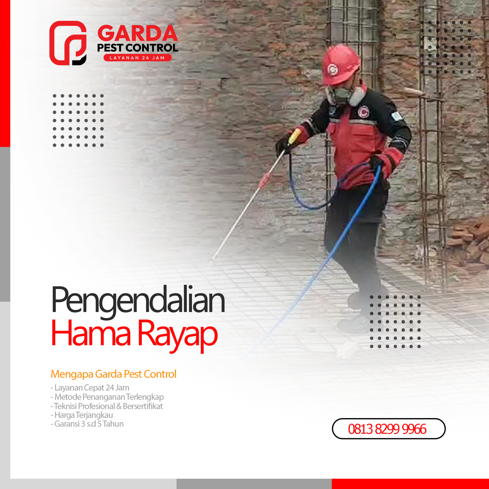 Jasa Anti Rayap Terdekat & Terbaik di Bekasi Indonesia