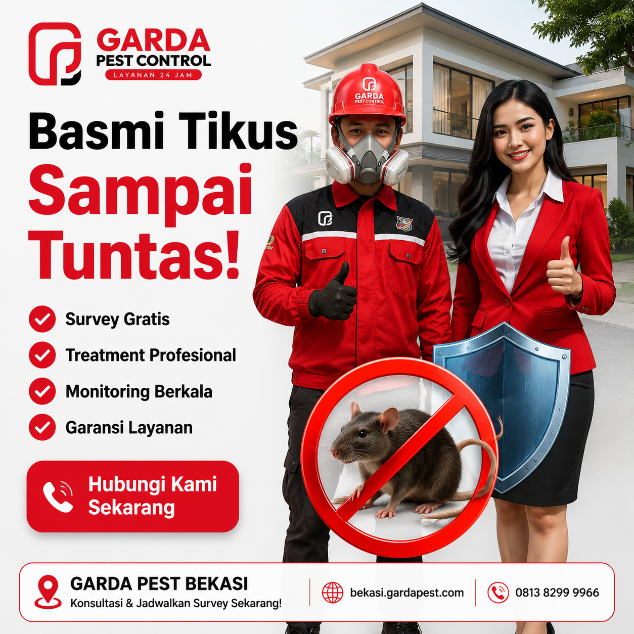 Jasa Basmi Tikus Bekasi Profesional dan Bergaransi Tuntas