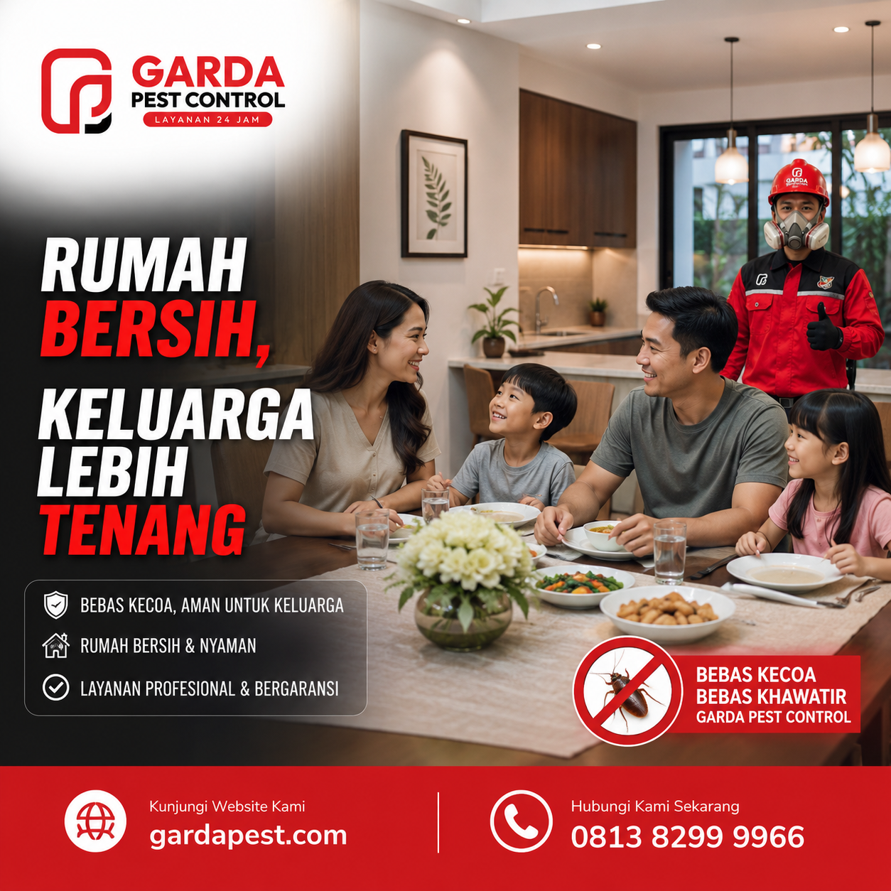 Jasa Pembasmi Kecoa Bergaransi di Bekasi: Solusi Tuntas Agata Pest Control Bekasi