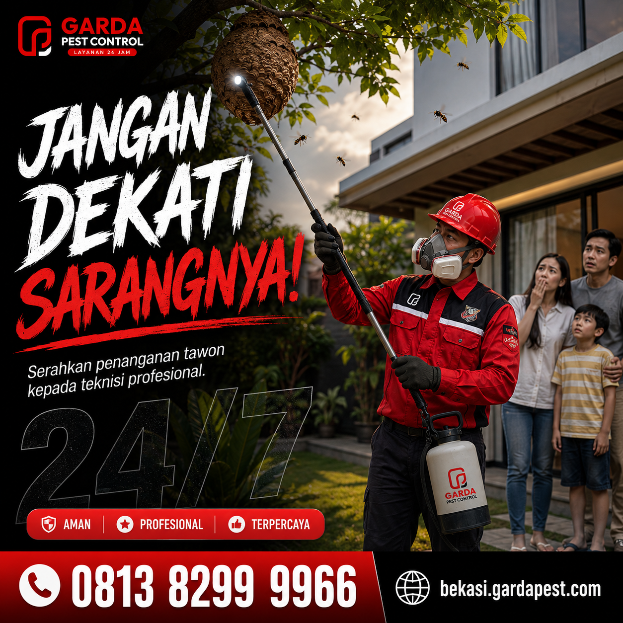 Harga Jasa Pembasmi Tawon Bekasi Terbaru dan Bergaransi